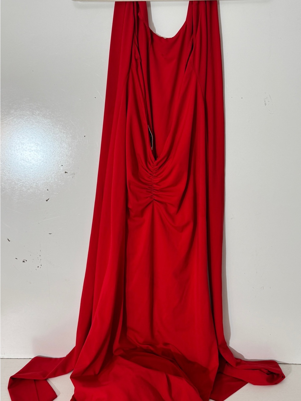 REVOLVE X GUIZIO LIKE NEW!! Red Halter Maxi Dress with Keyhole Neckline - Picture 5 of 6